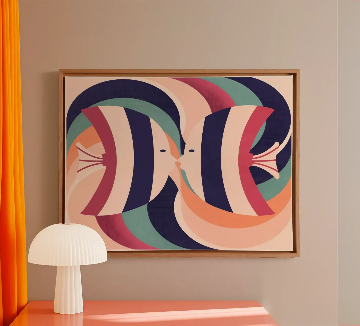 Two Fish canvas by Gaite