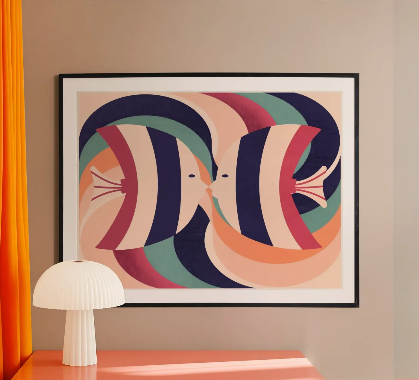 Two Fish poster by Gaite