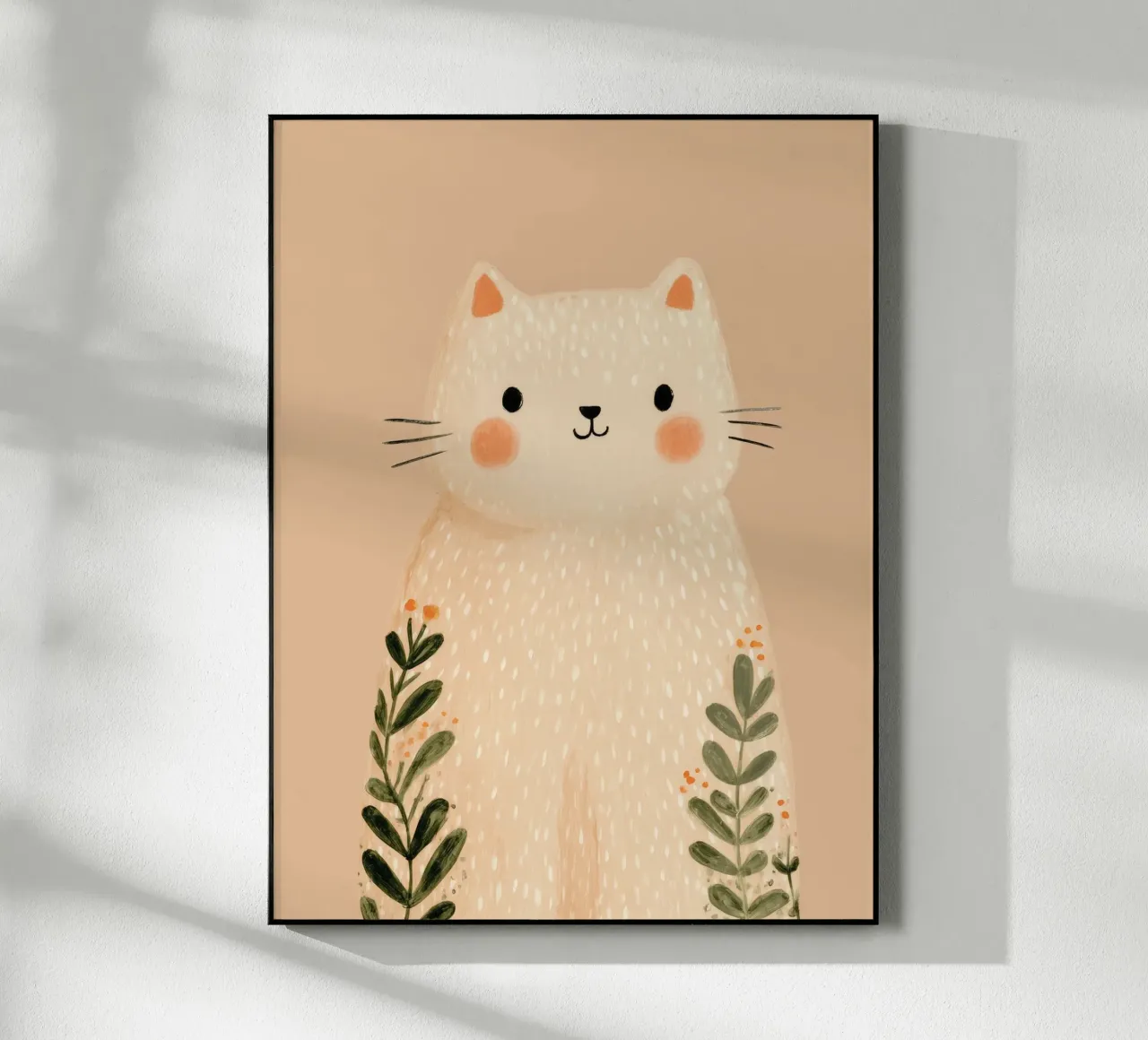 Gatto floreale plexiglass da Lille Verden