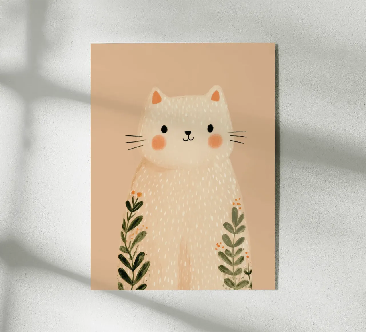 Gatto floreale plexiglass da Lille Verden