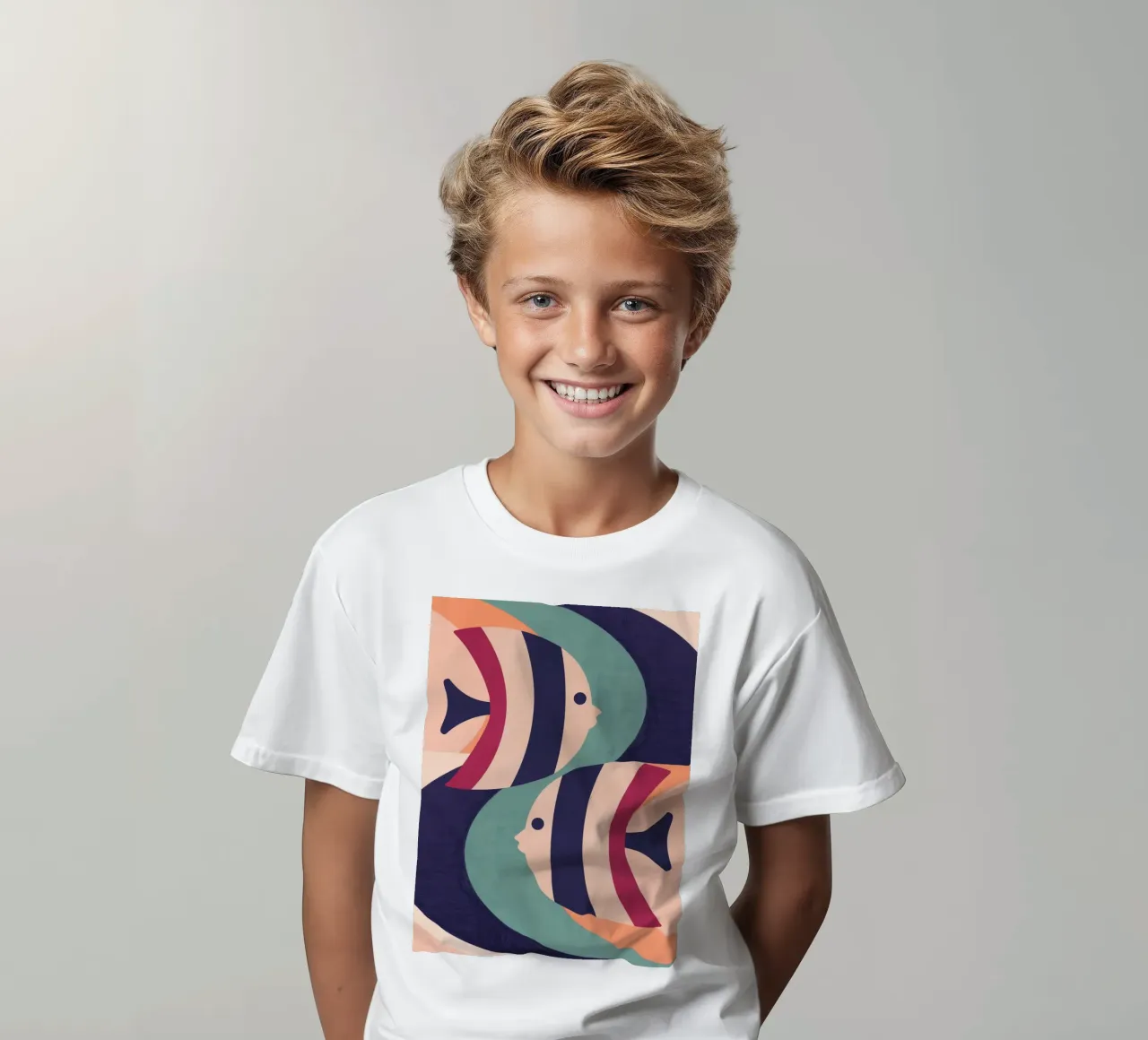 Due pesci t-shirt bambini da Gaite