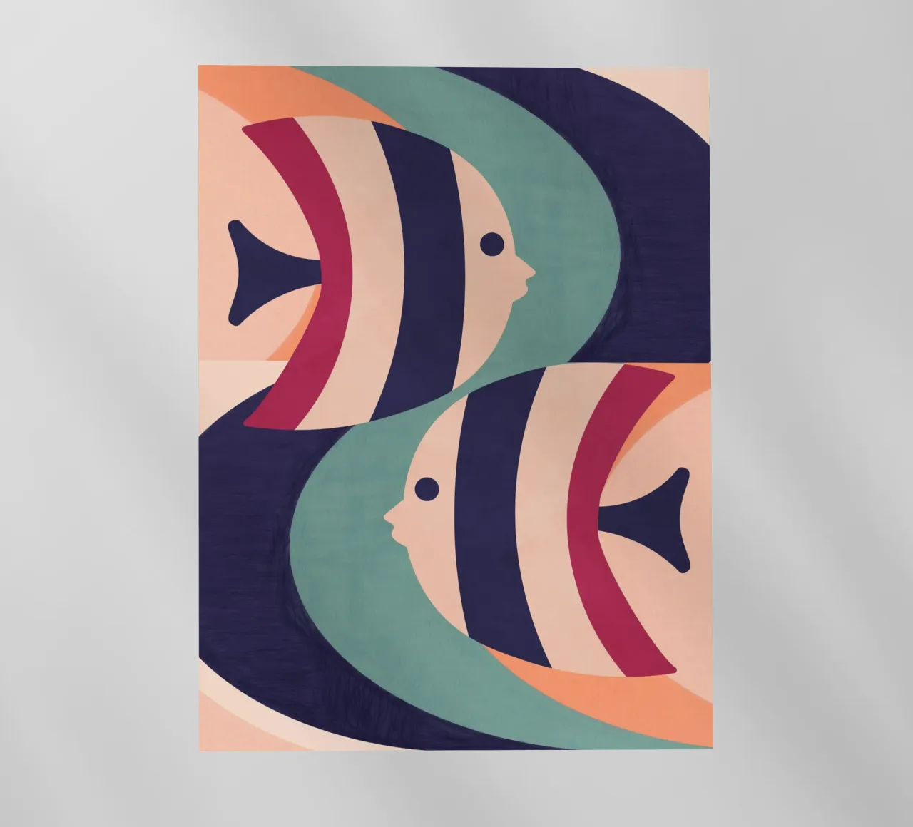 Due pesci pellicola backlit da Gaite