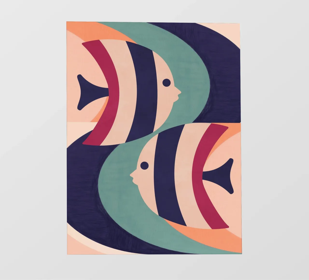 Due pesci pellicola backlit da Gaite