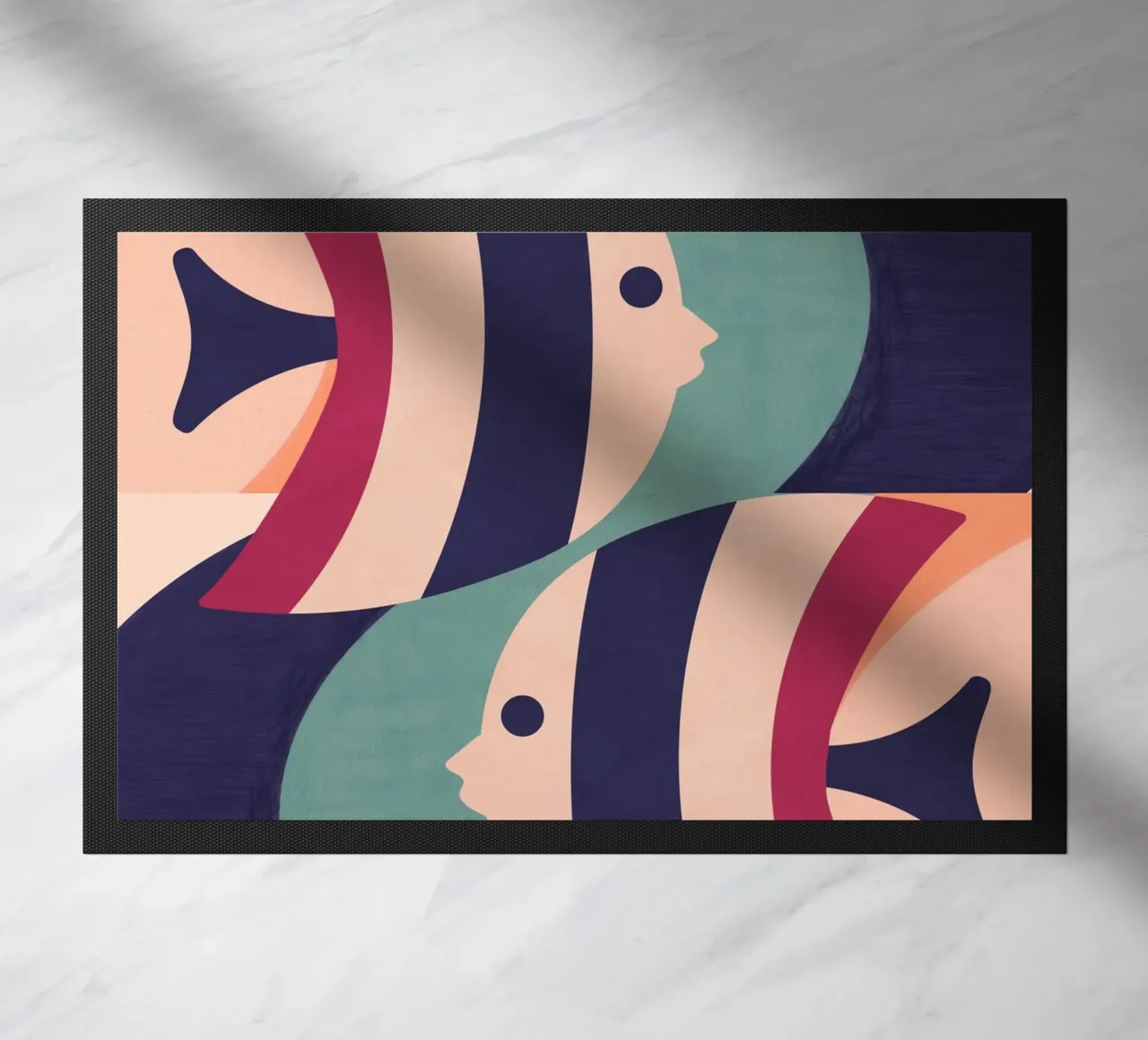 Two Fish doormat by Gaite