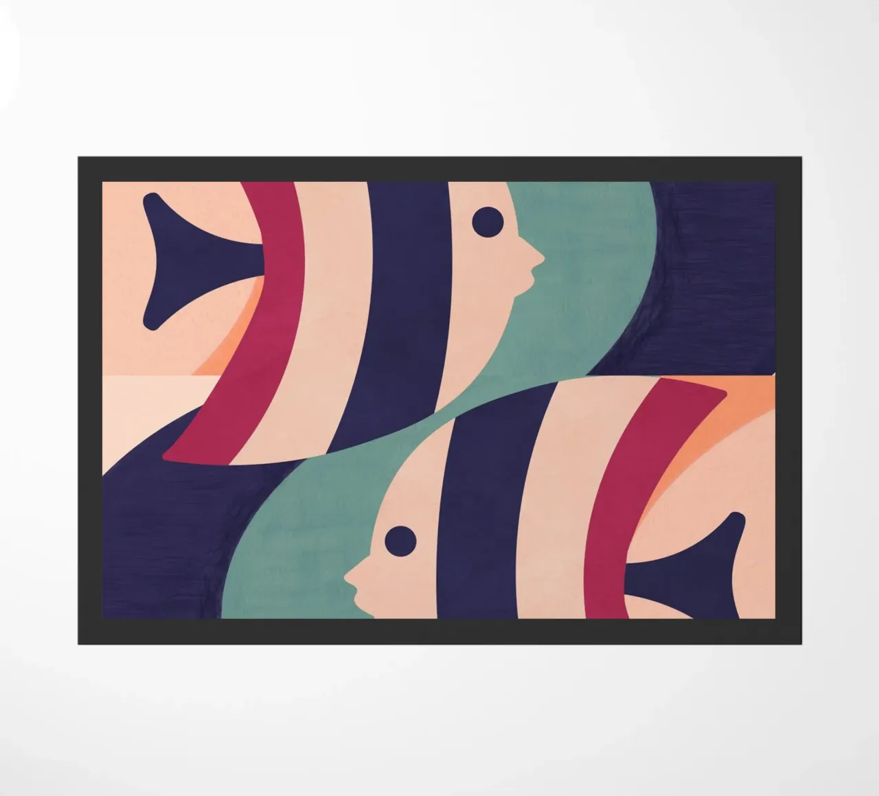 Two Fish doormat by Gaite