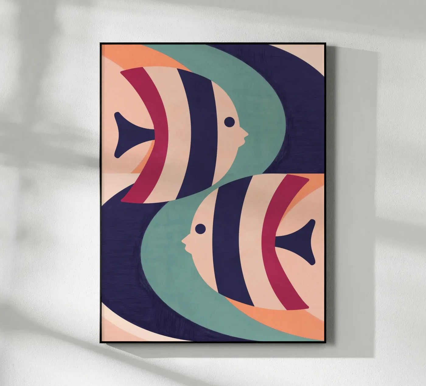 Two Fish acrylic glass by Gaite