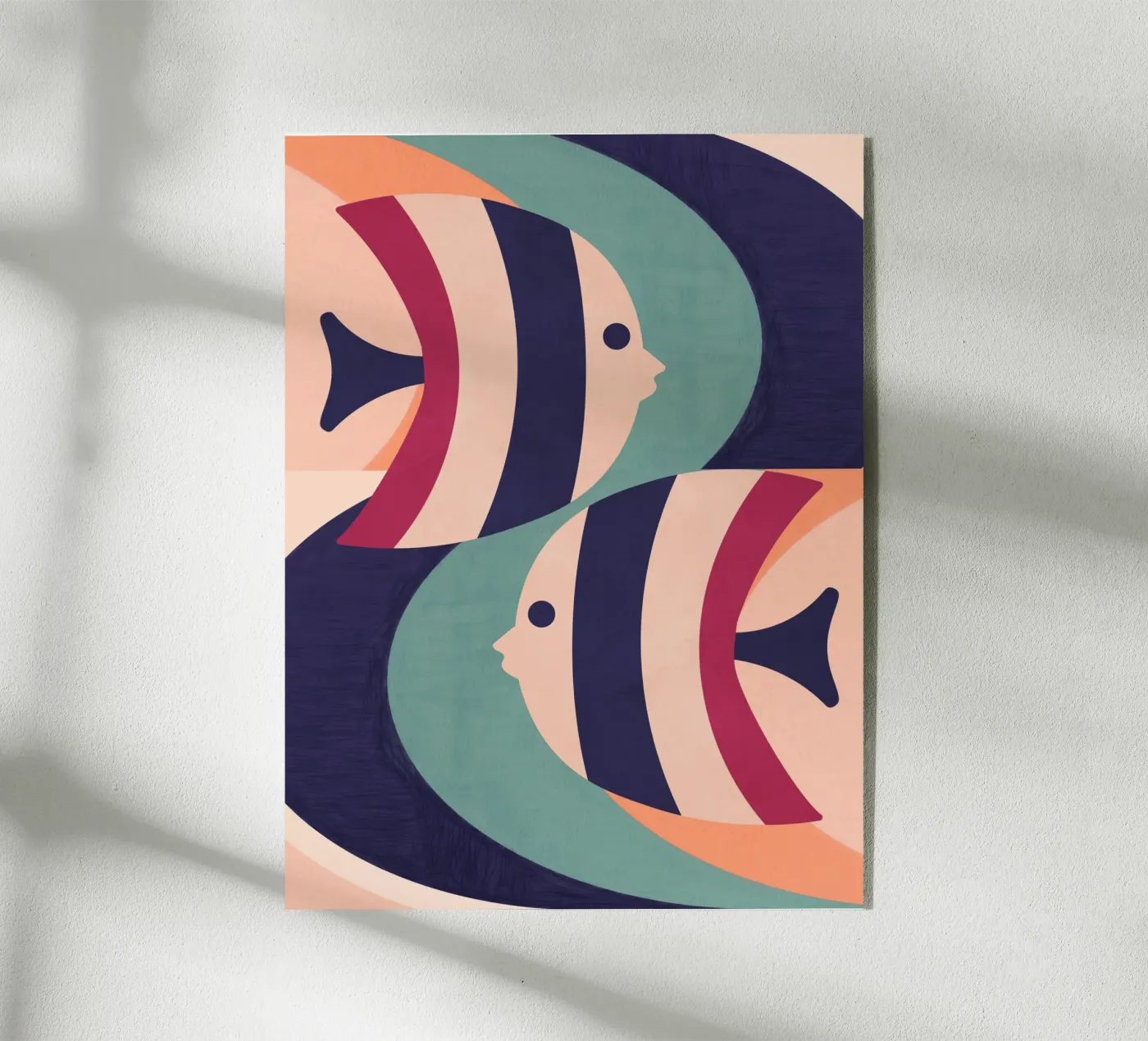 Two Fish acrylic glass by Gaite