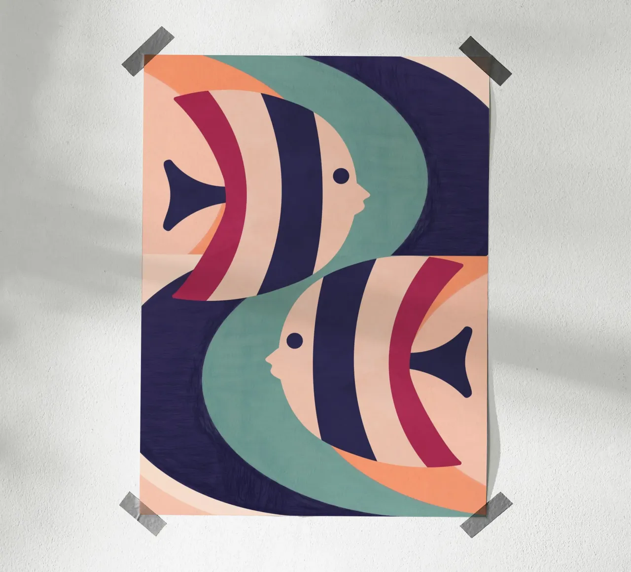 Two Fish poster by Gaite