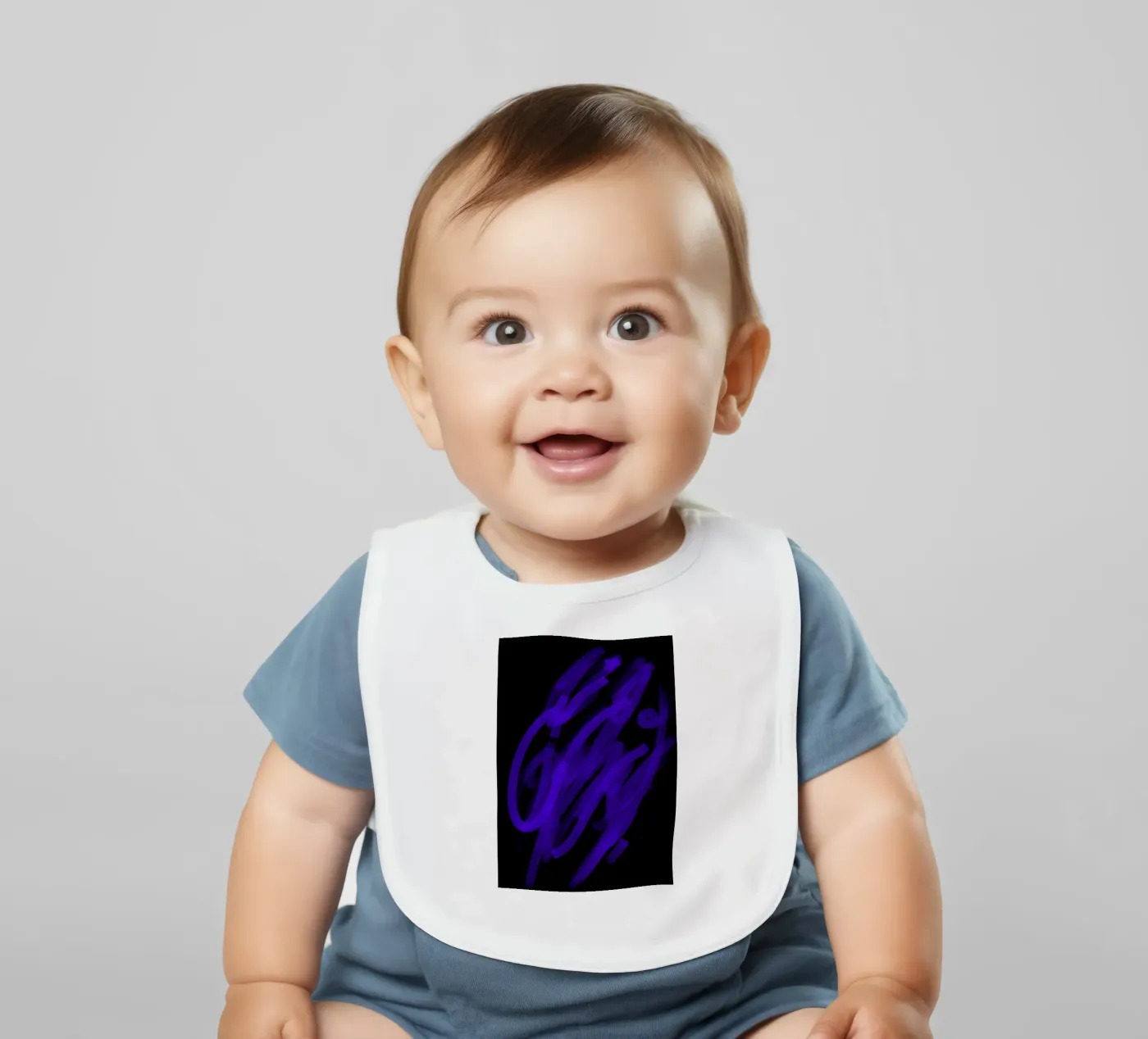 Ultraviolet baby bib by Studio B