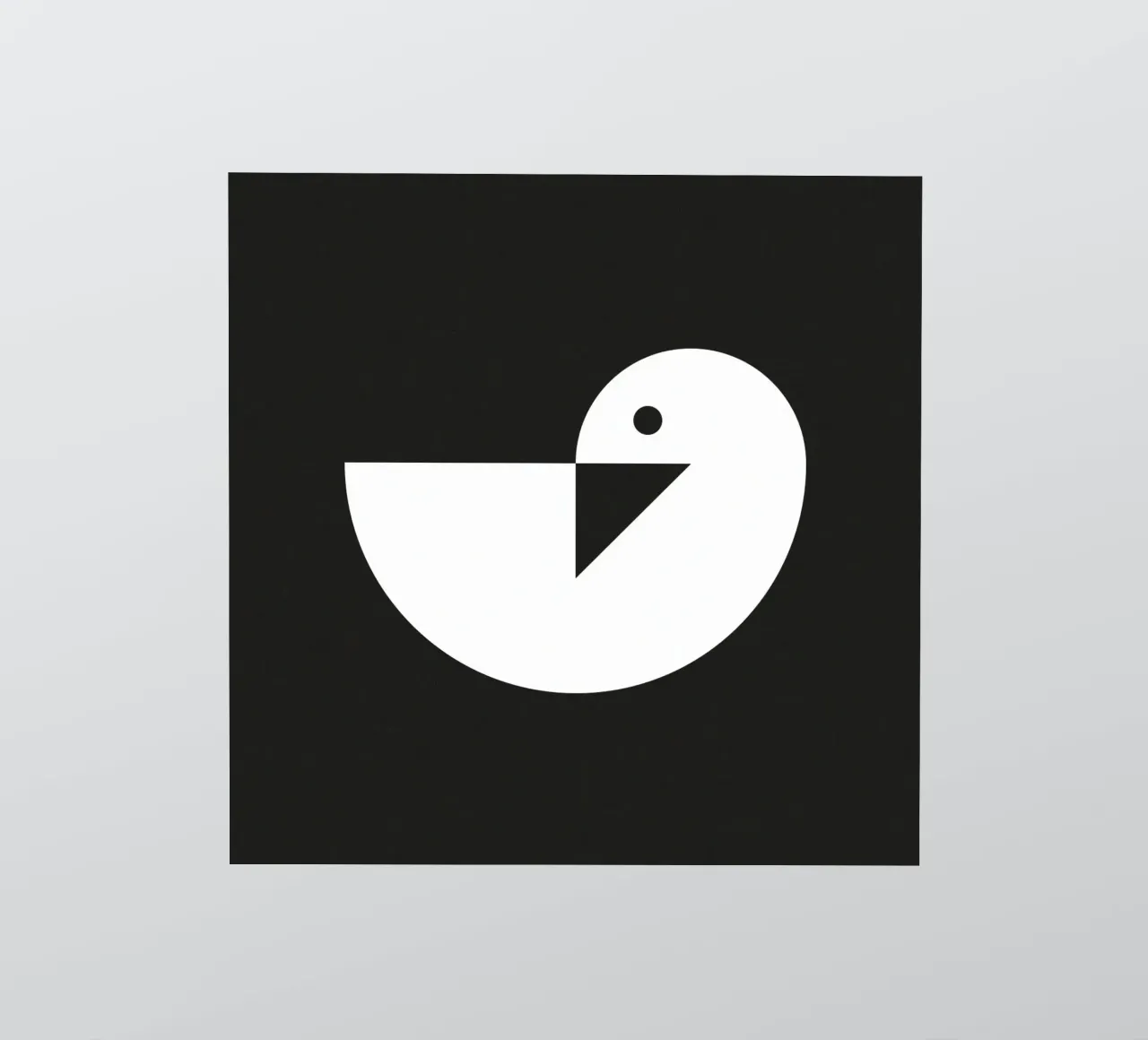 Gans sticker van Sebastian Kern