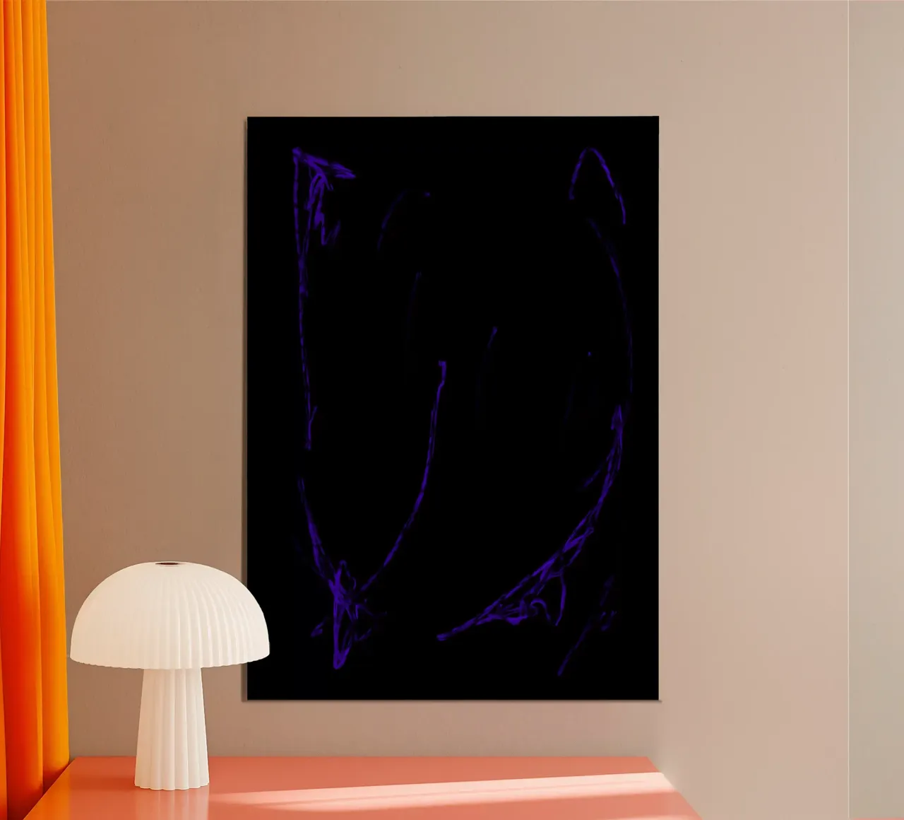 Sussurri poster con telaio in plastica da Studio B