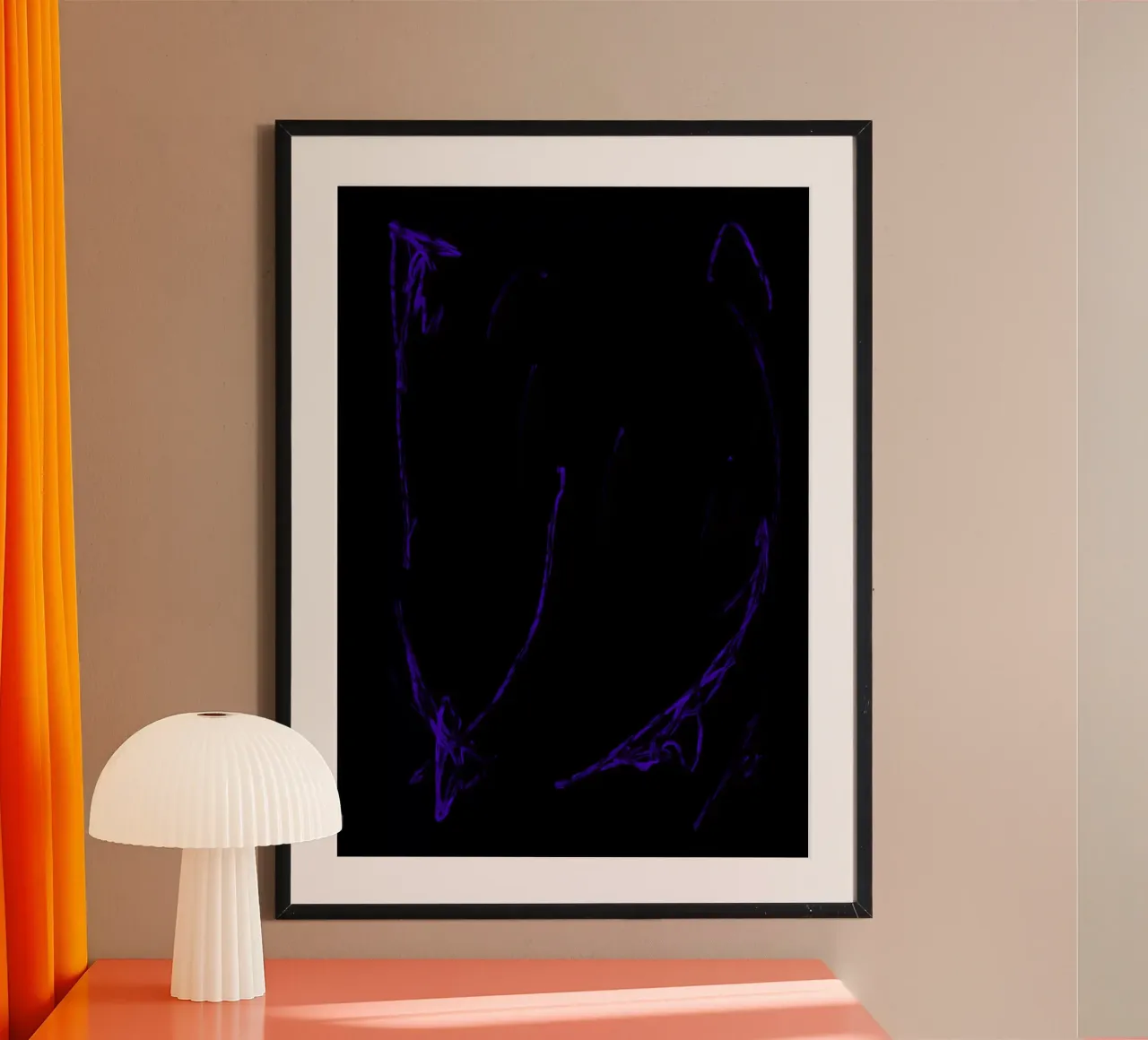 Sussurri poster con telaio in plastica da Studio B