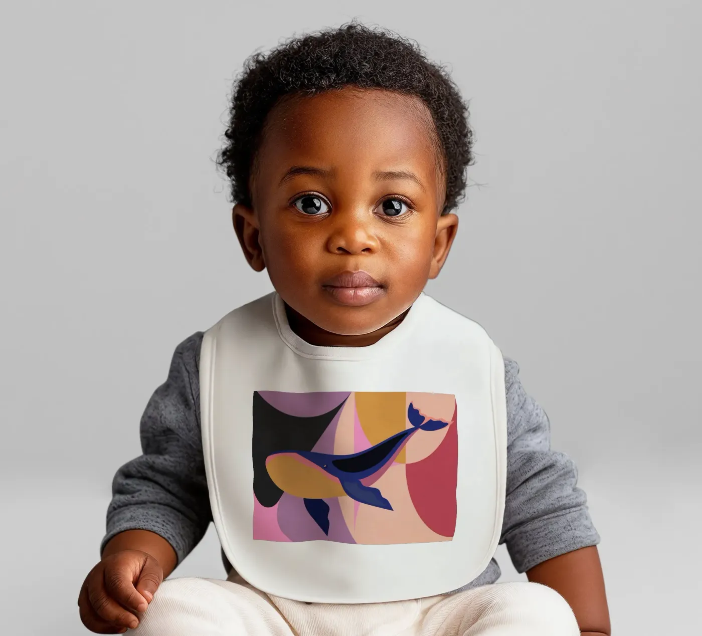 Blue Whale Babylätzchen von Gaite