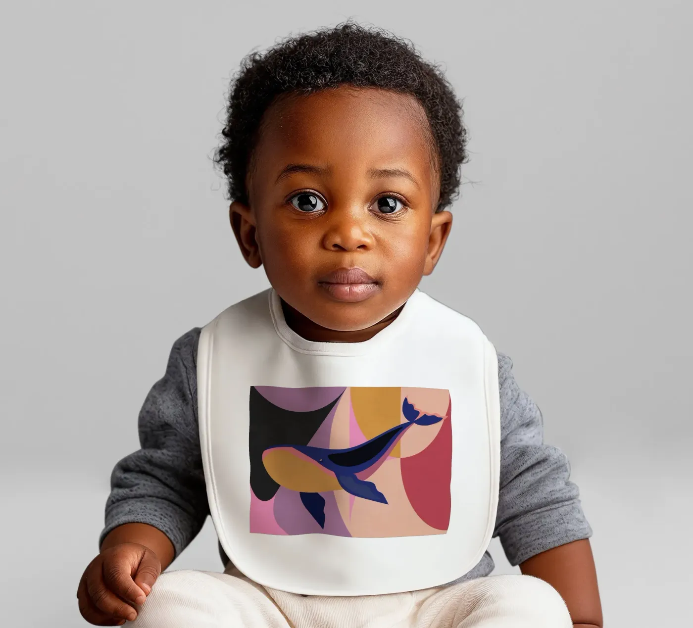 Blue Whale Babylätzchen von Gaite