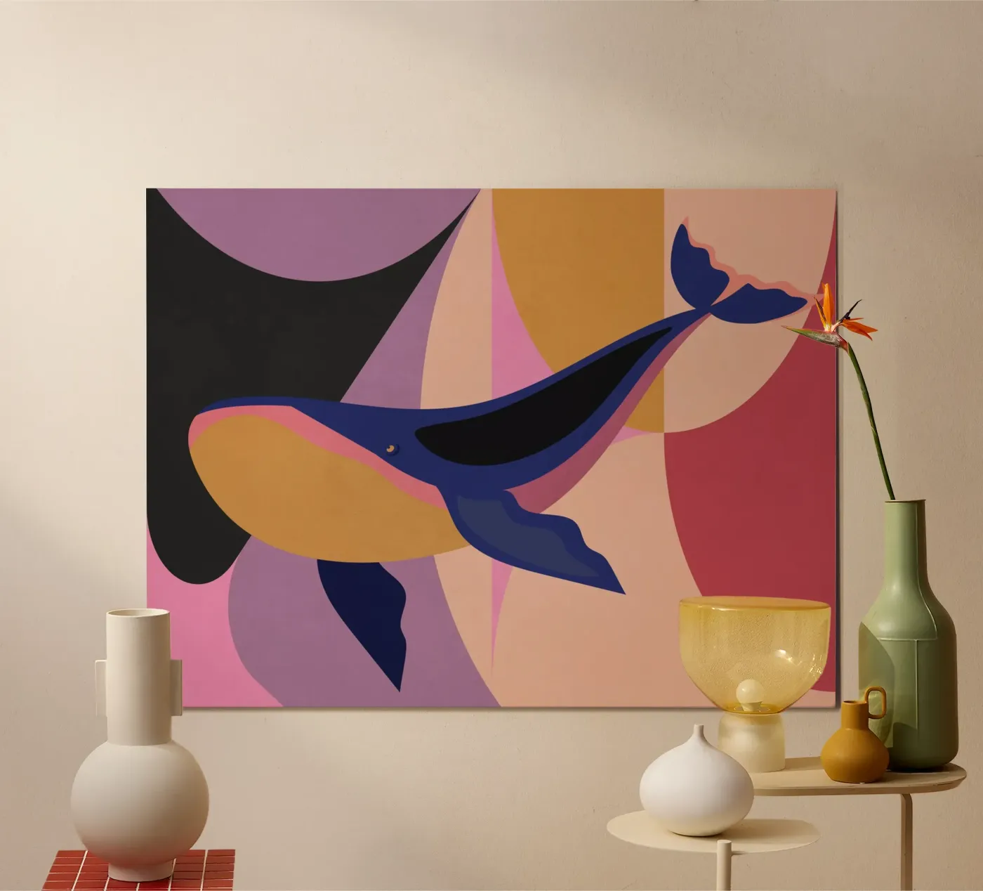 Blauwal Poster von Gaite