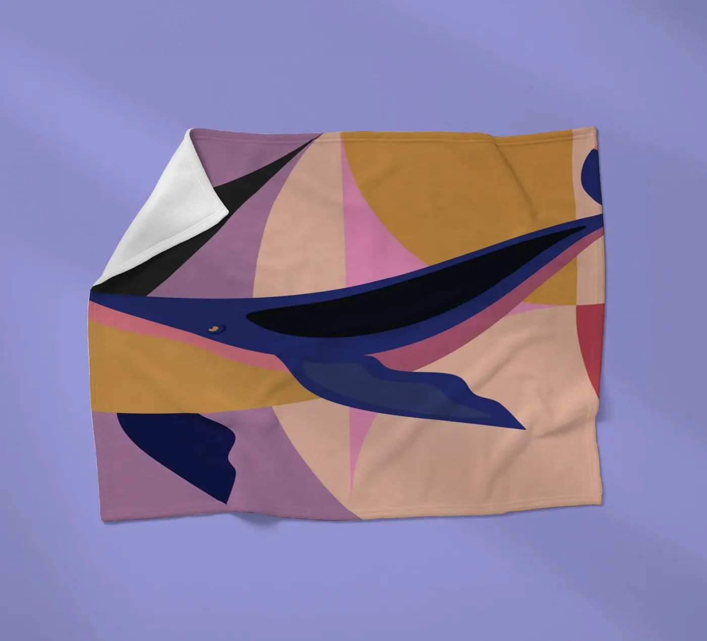 Blauwal Fleecedecke von Gaite