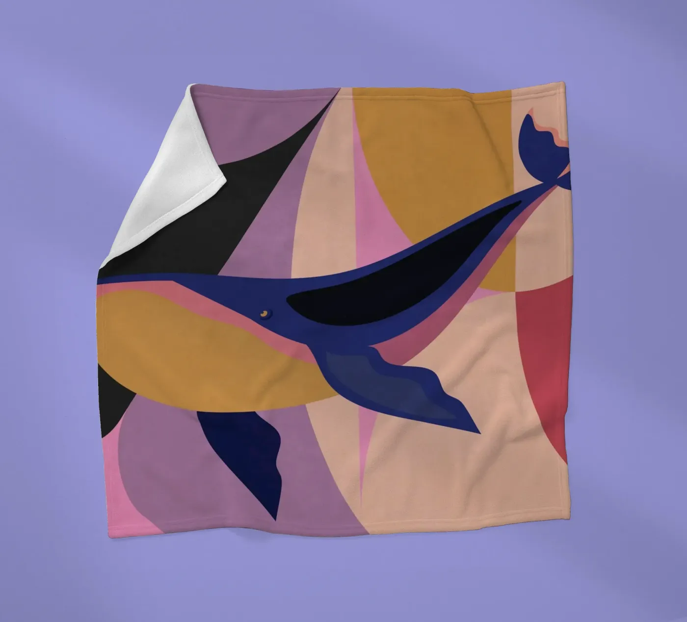 Blauwal Fleecedecke von Gaite