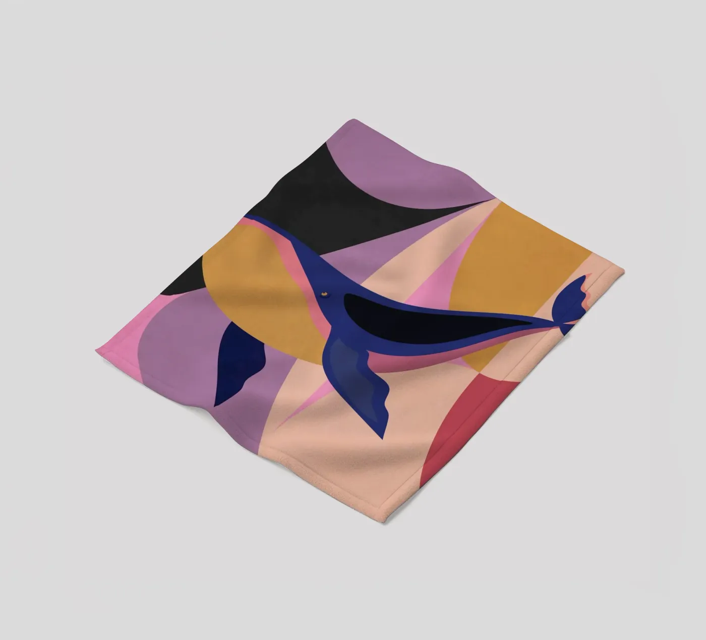 Blauwal Fleecedecke von Gaite