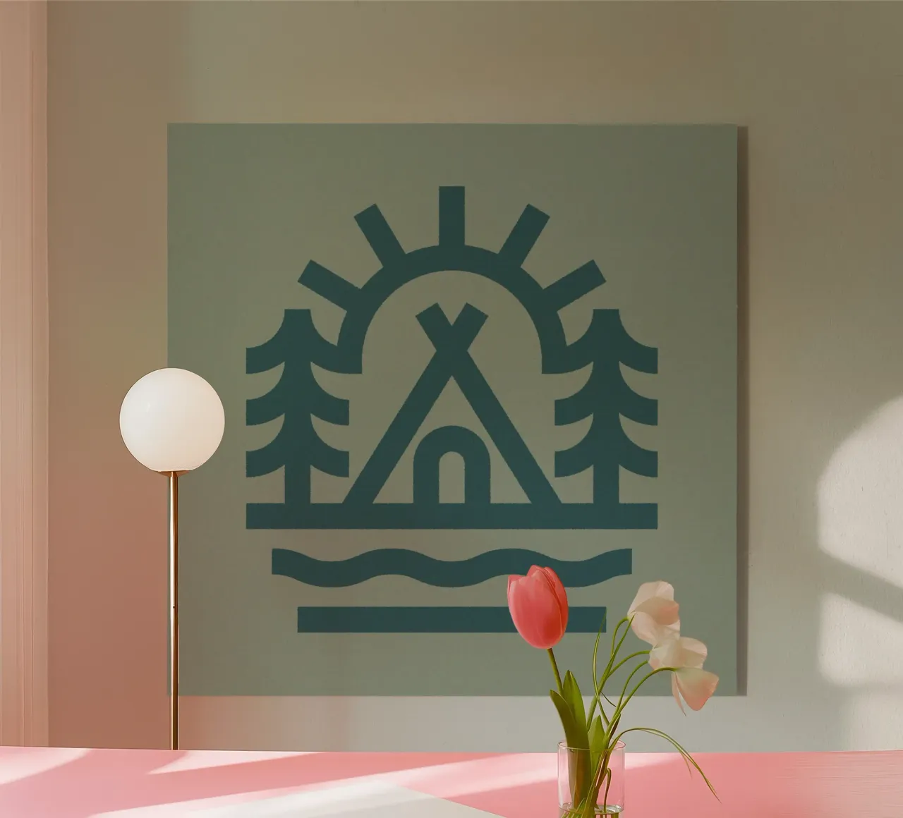 Camp acryl van Sebastian Kern