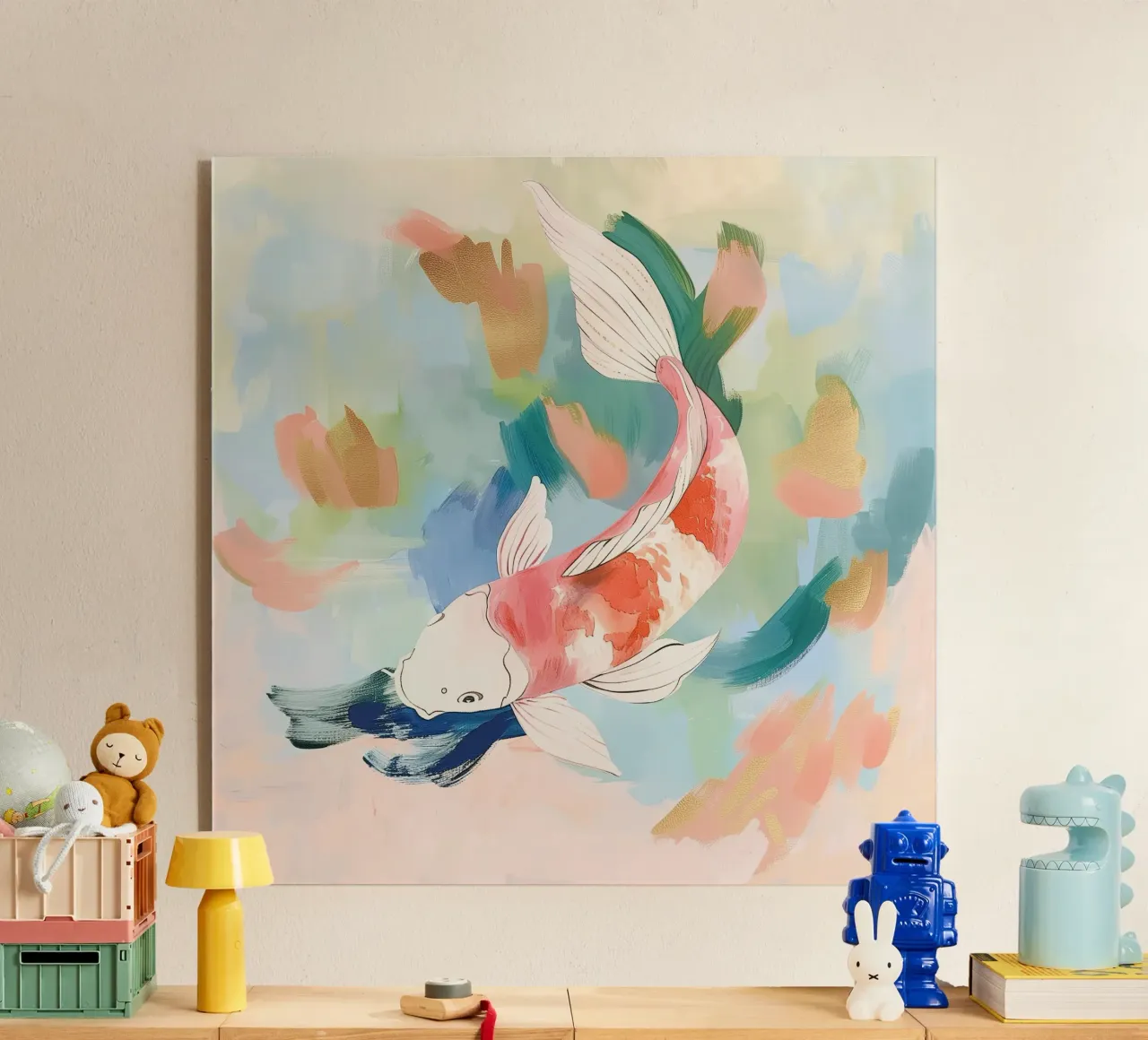 Koi in Motion plexiglass da softsoul