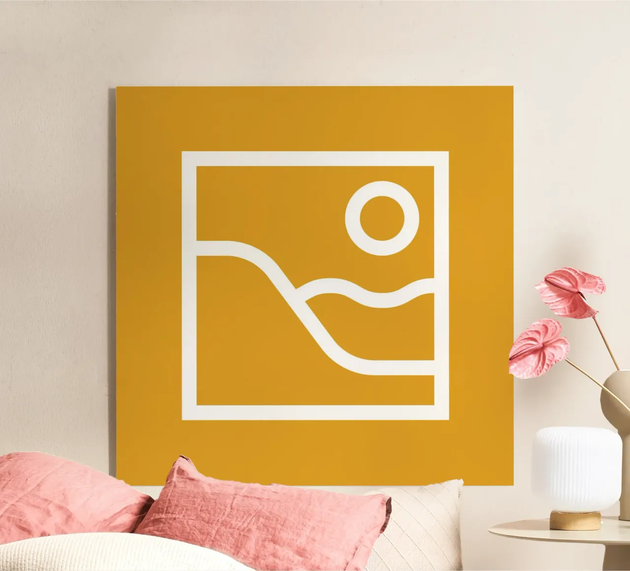 Düne / Gelb plexiglass da Sebastian Kern