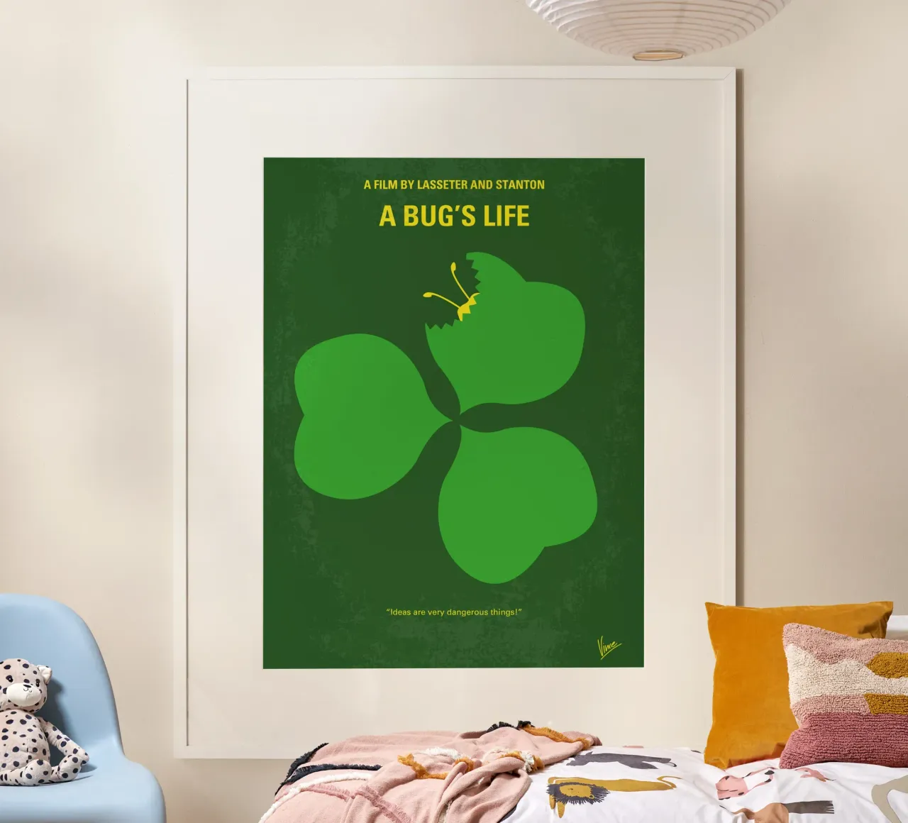No401 My A Bugs Life minimal movie poster carta hahnemühle da Chungkong