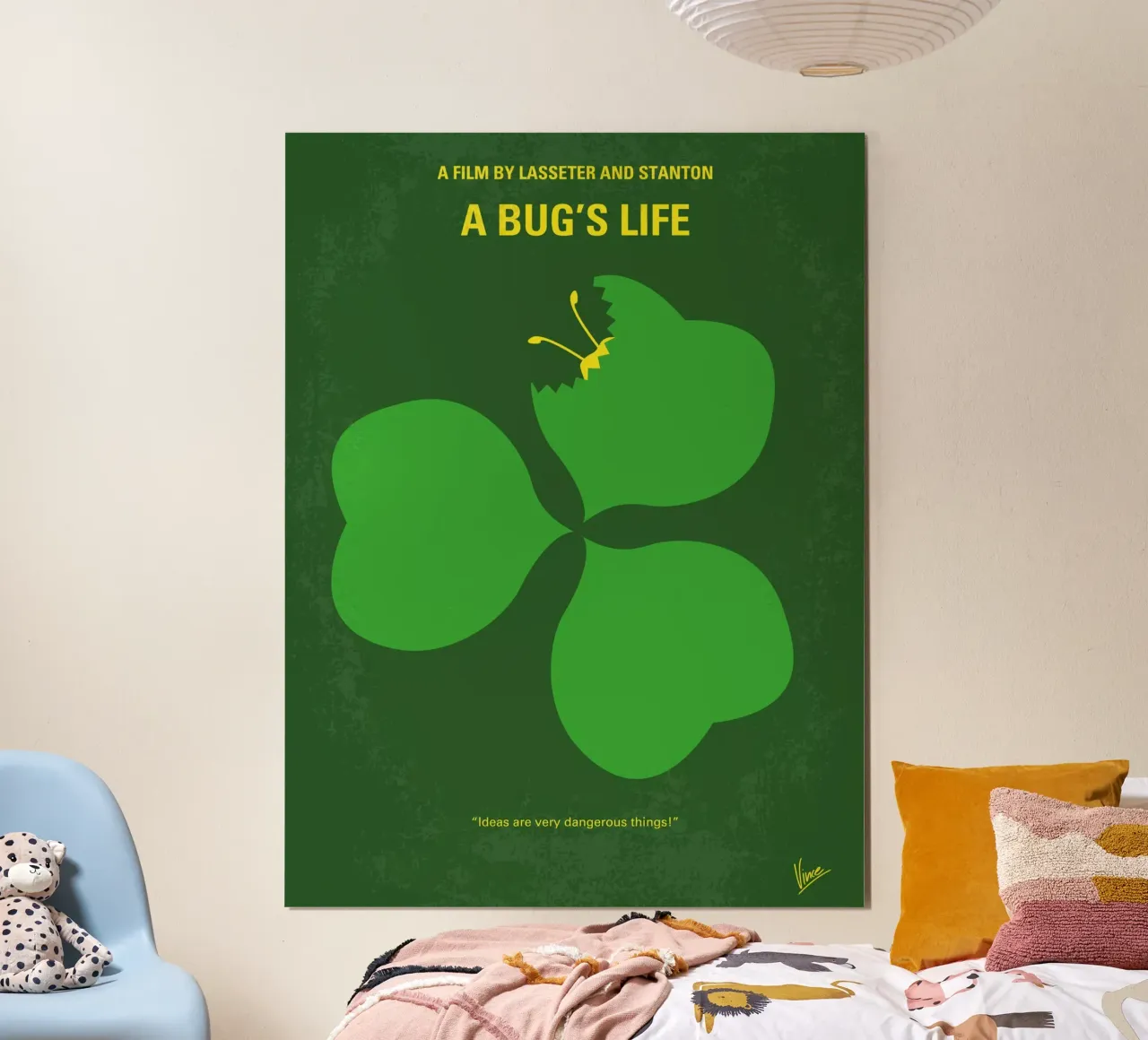 No401 My A Bugs Life minimal movie poster carta hahnemühle da Chungkong