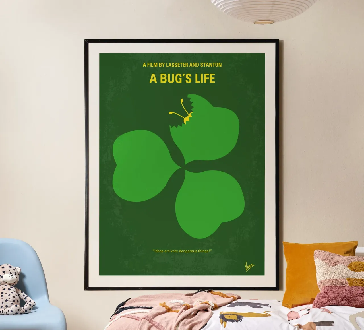 No401 My A Bugs Life minimal movie poster carta hahnemühle da Chungkong