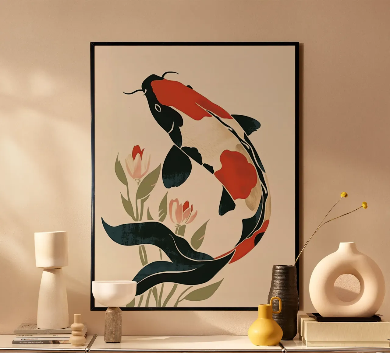 Minimal Koi poster da softsoul