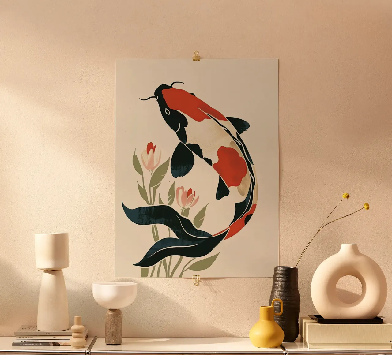 Minimal Koi poster da softsoul