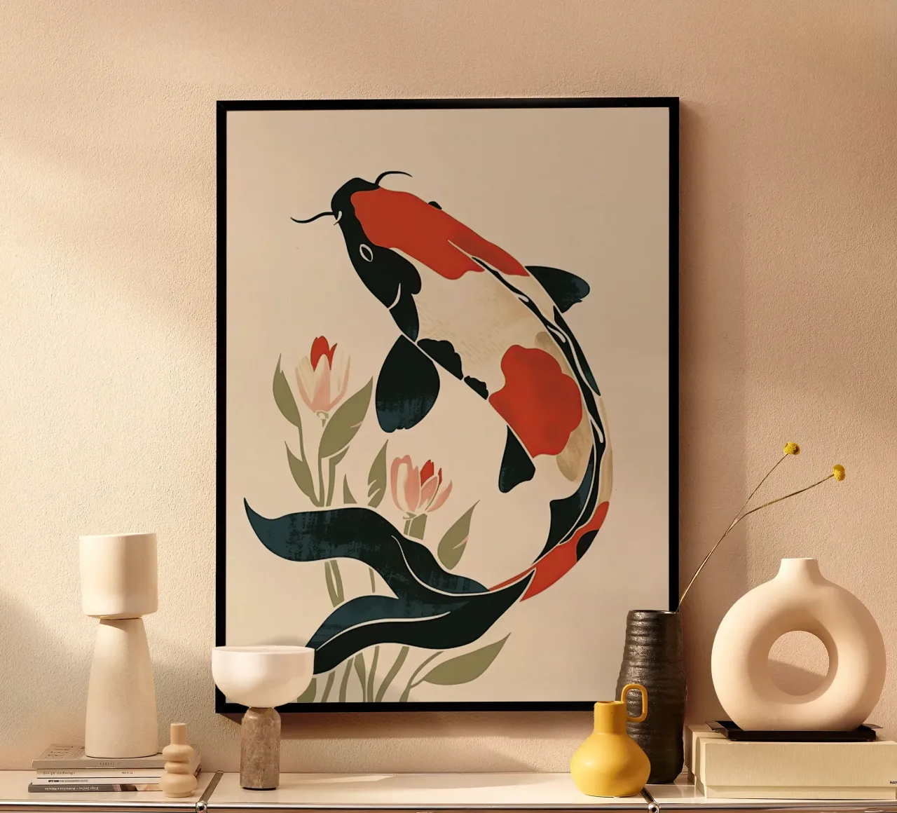 Minimal Koi poster da softsoul