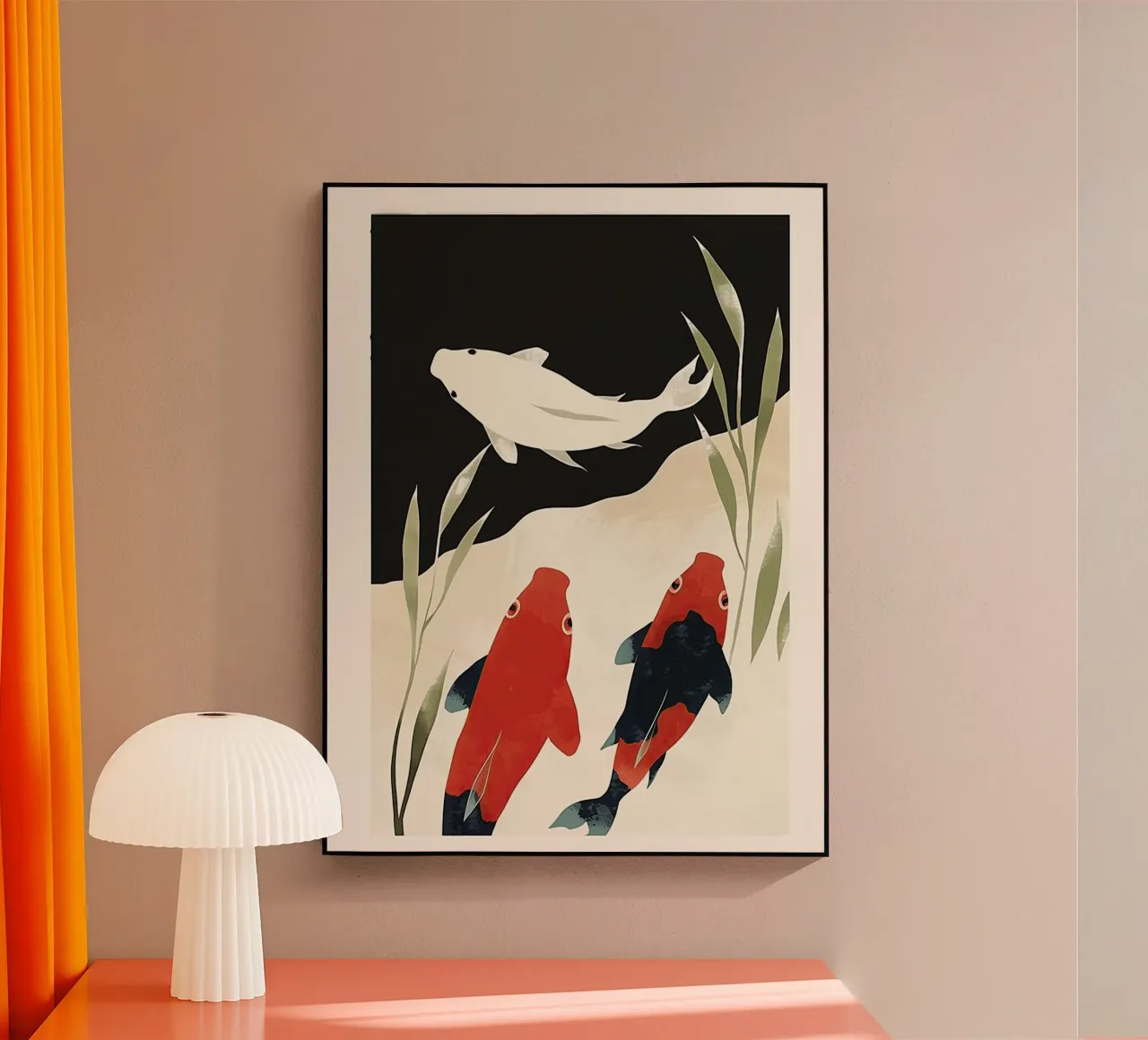 Koi in Shadow plexiglass da softsoul