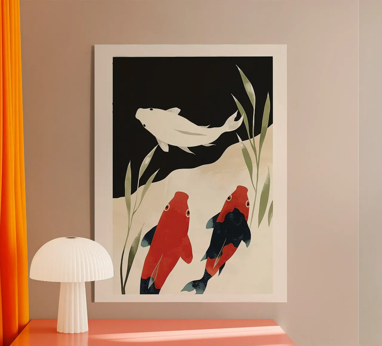 Koi in Shadow plexiglass da softsoul