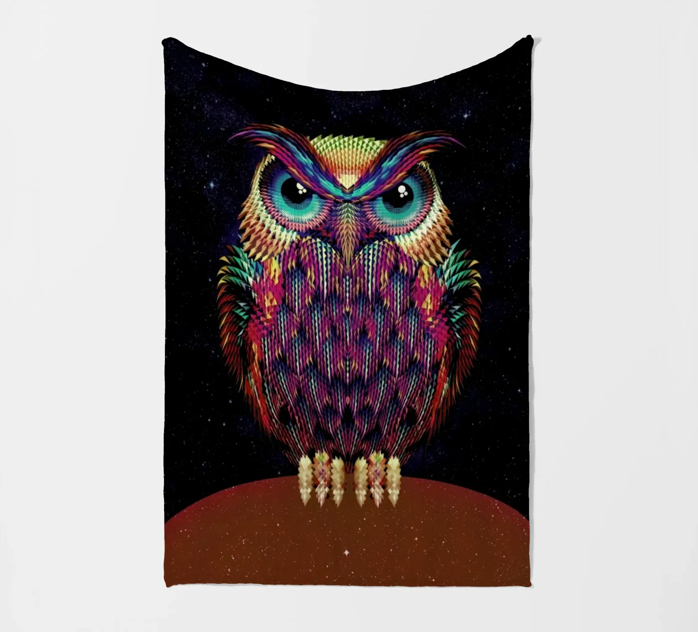 Owl 2 Fleecedecke von Ali Gulec