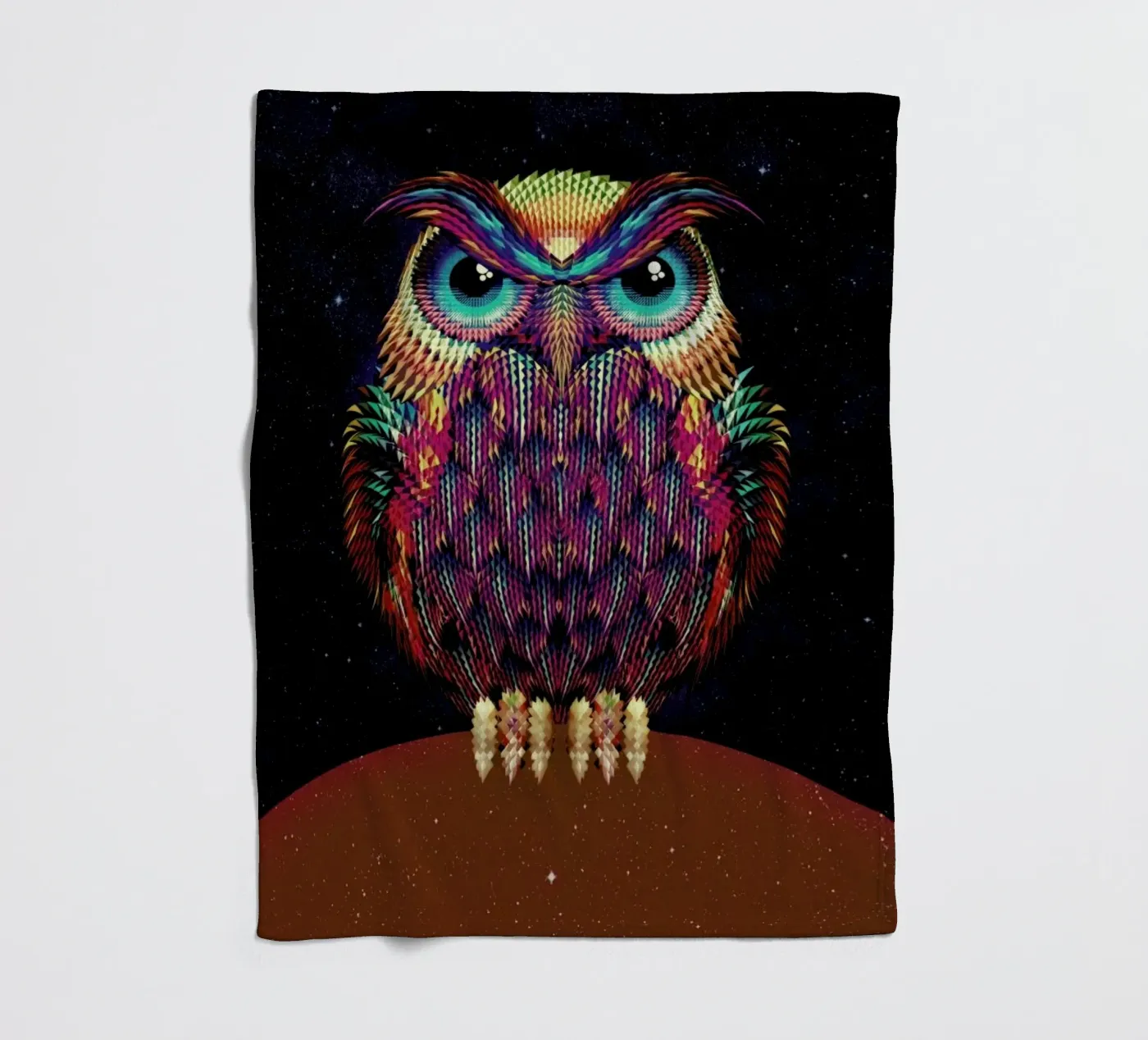 Owl 2 Fleecedecke von Ali Gulec