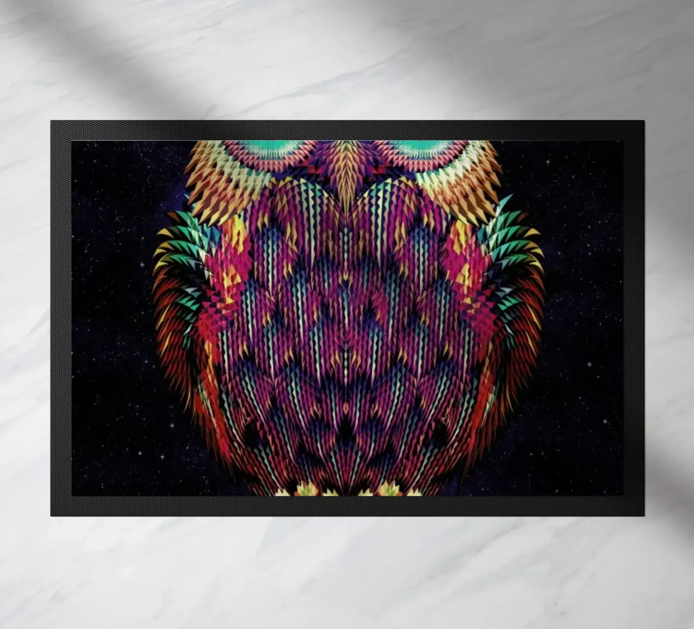 Owl 2 doormat by Ali Gulec