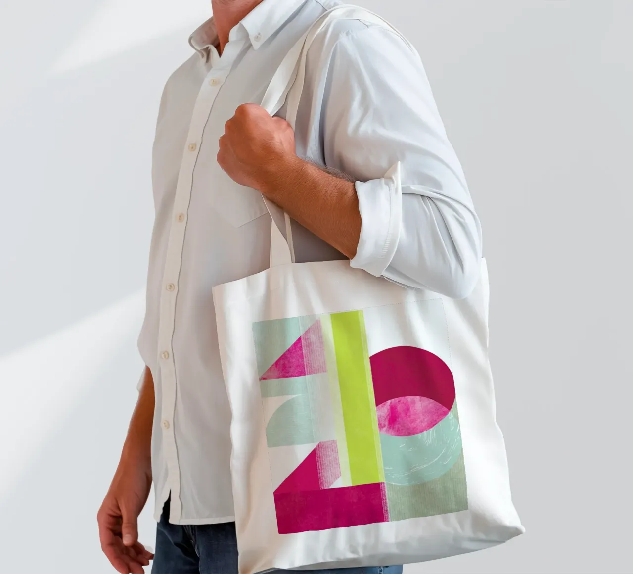1,2,3 borsa in juta da Catherine Aguilar