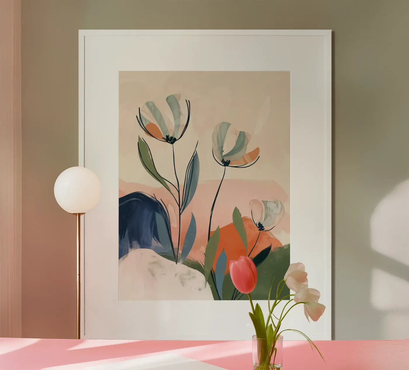 Abstract Flowers poster da softsoul