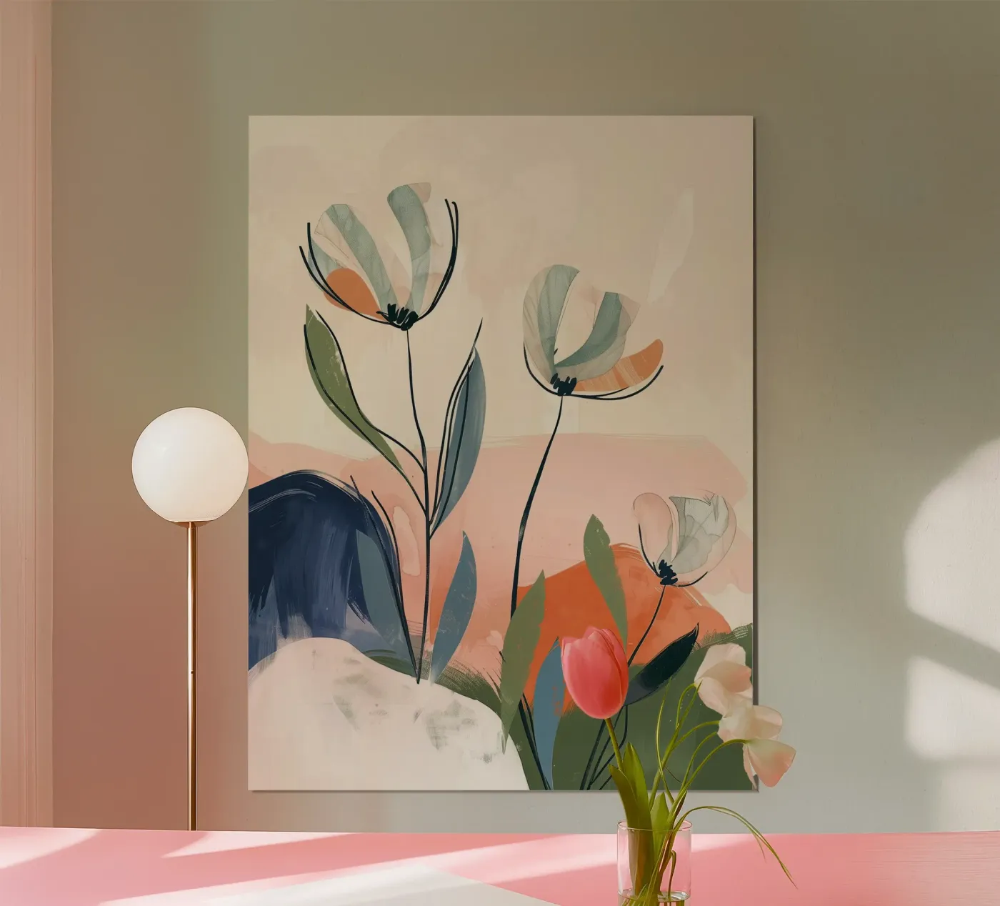 Abstract Flowers poster da softsoul