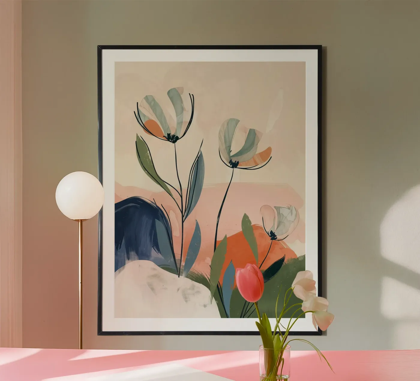 Abstract Flowers poster da softsoul