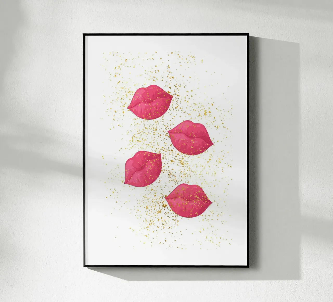 Glitter lips plexiglass da Funkydays
