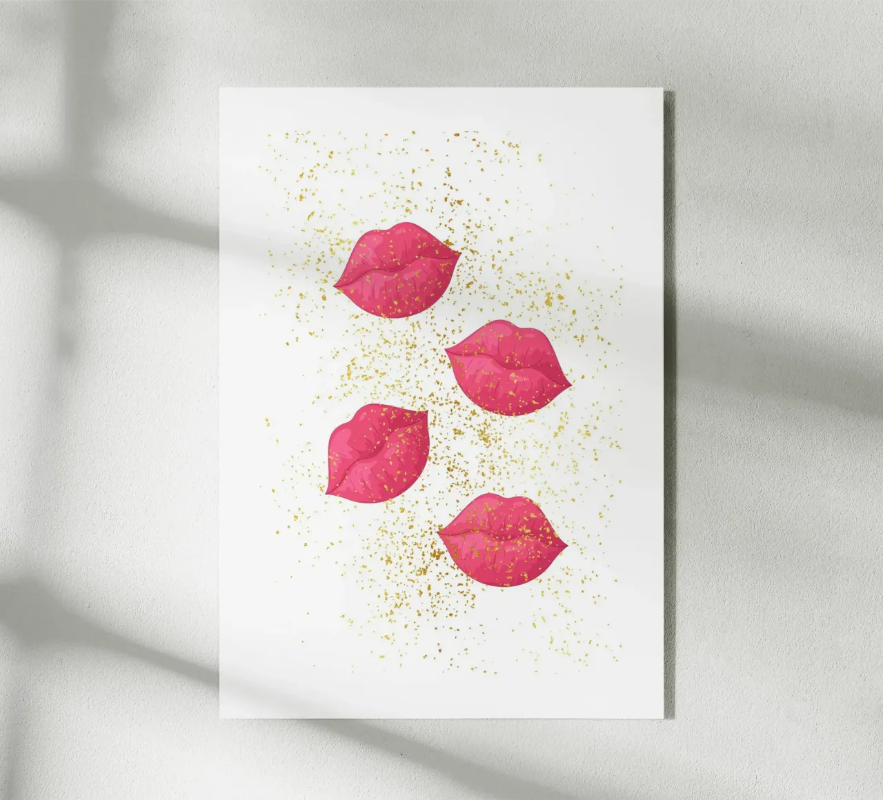Glitter lips plexiglass da Funkydays