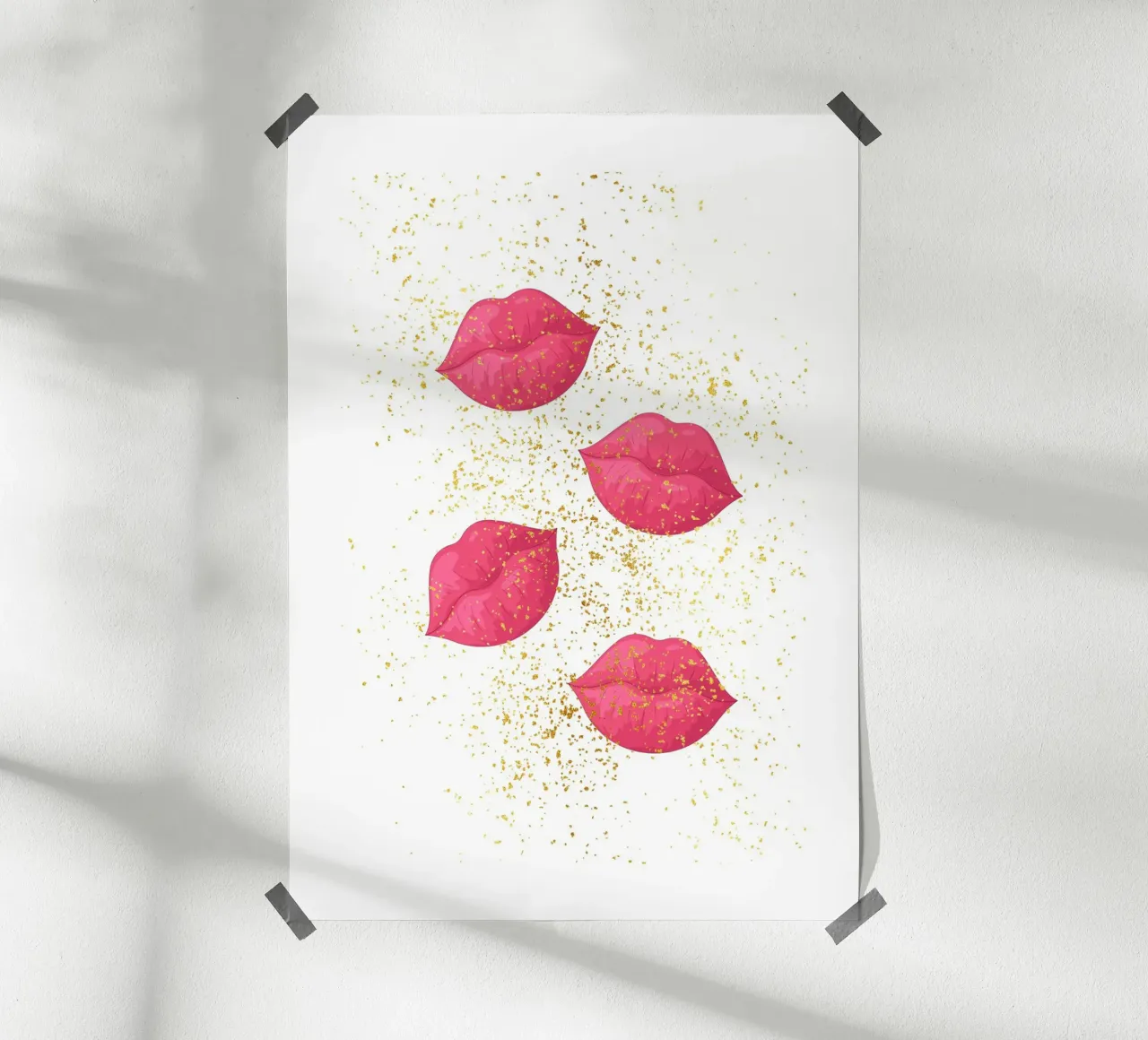 Glitter lips poster da Funkydays