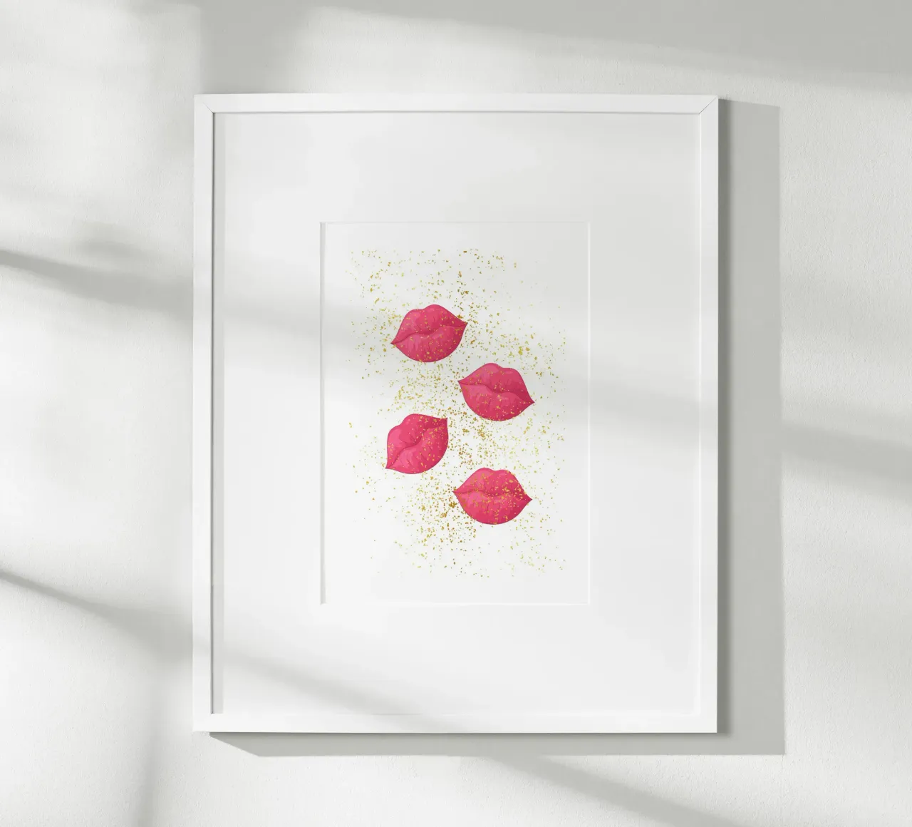 Glitter lips poster da Funkydays