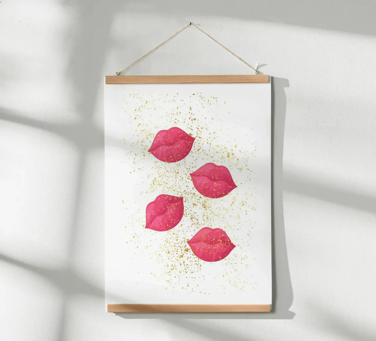 Glitter lips poster da Funkydays