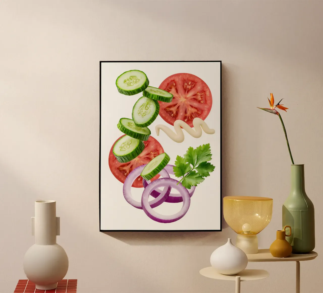 Salad acryl van Funkydays