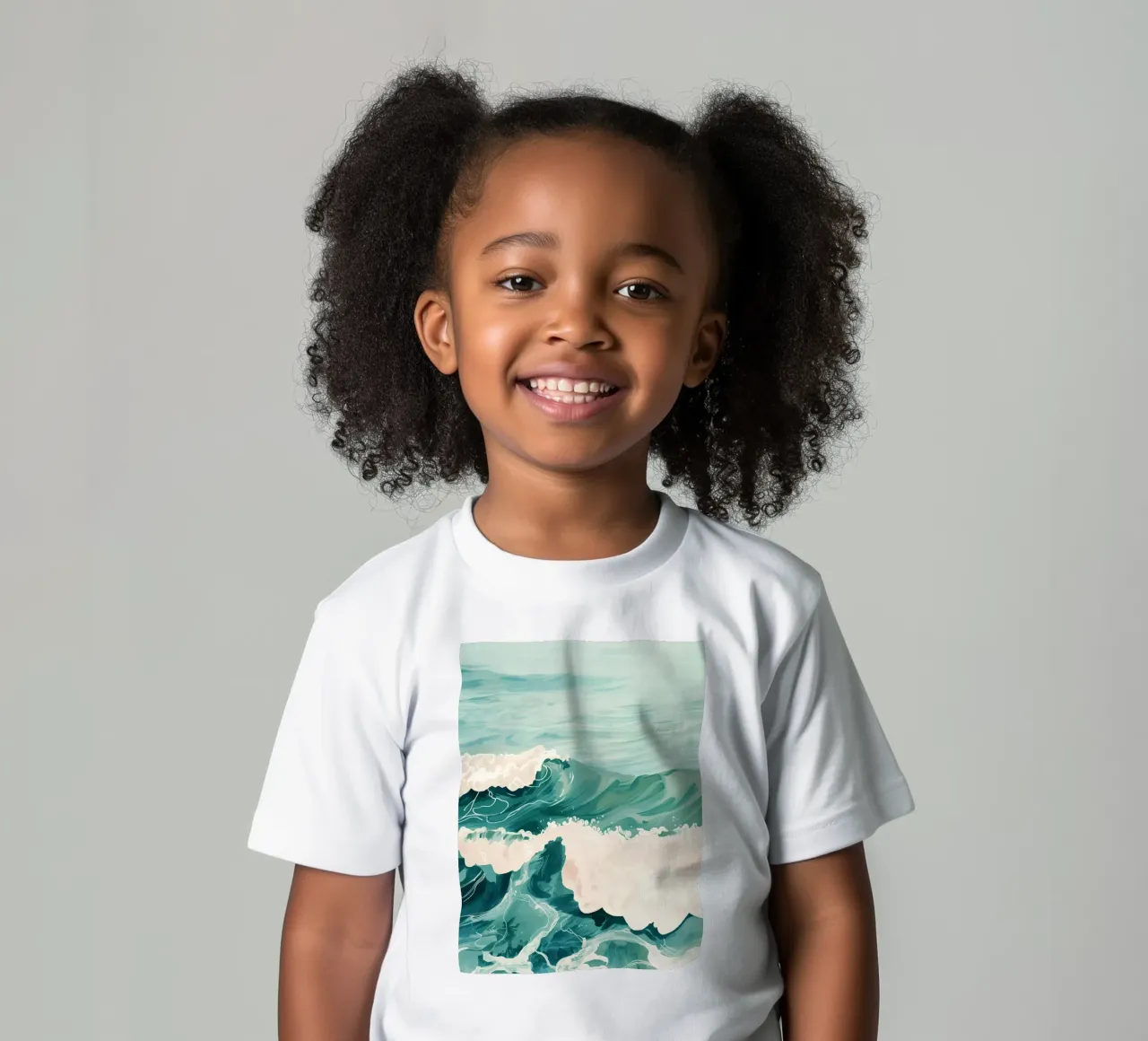 Emerald Waves t-shirt bambini da softsoul