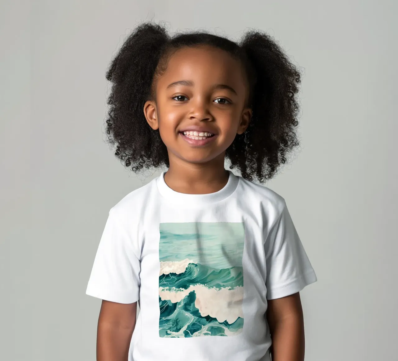 Emerald Waves t-shirt bambini da softsoul