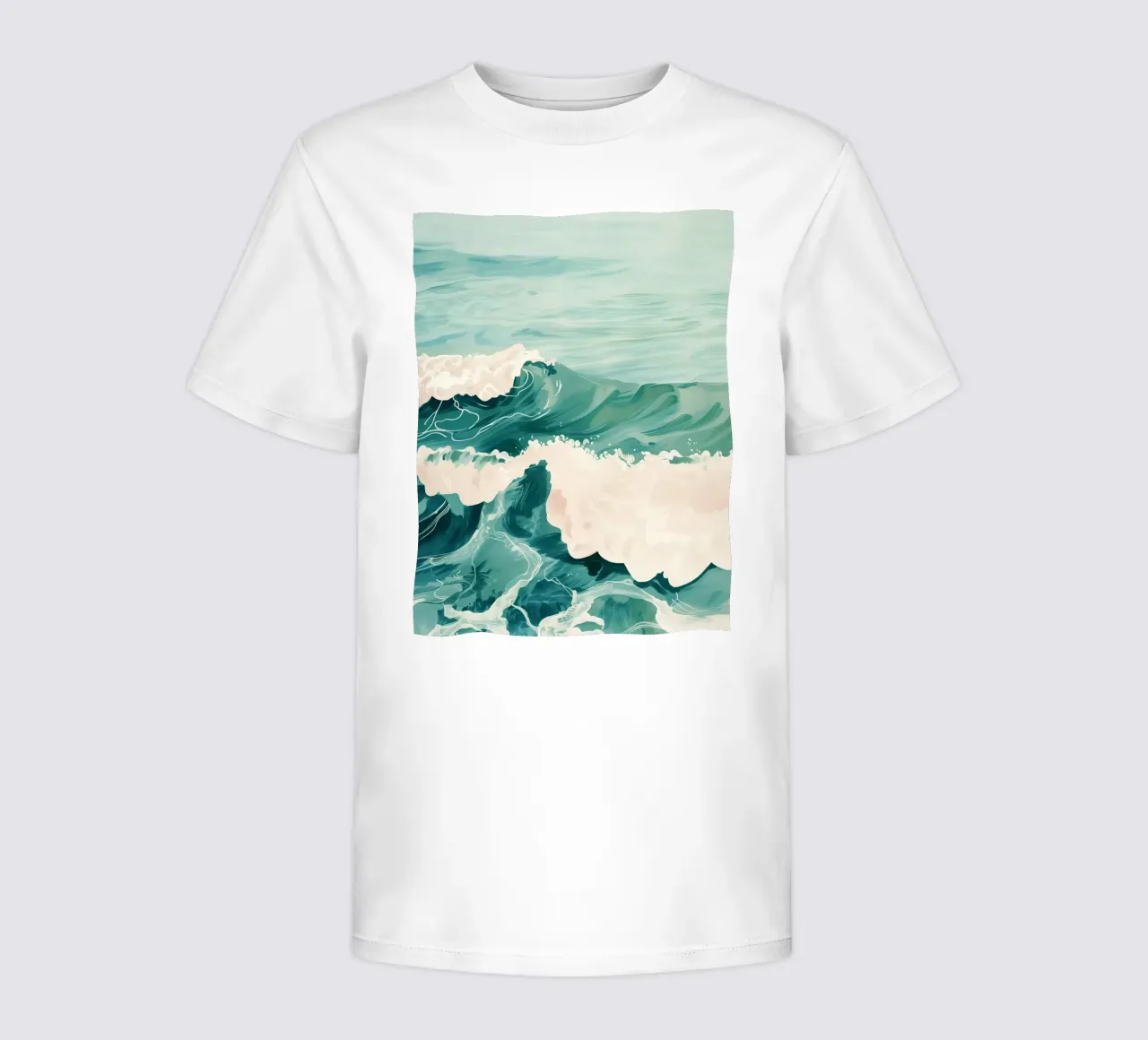 Emerald Waves t-shirt bambini da softsoul