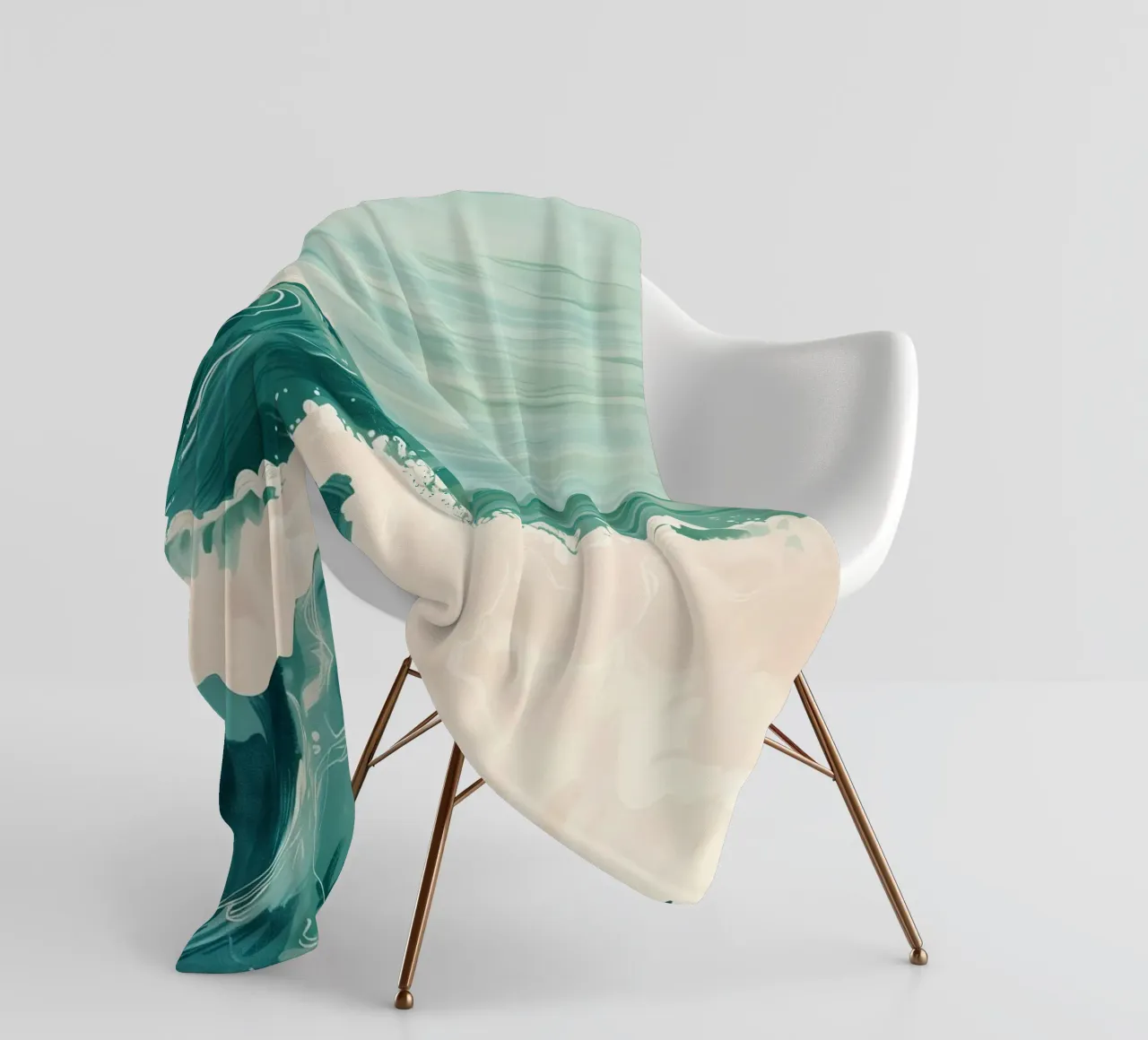 Emerald Waves fleecedeken van softsoul